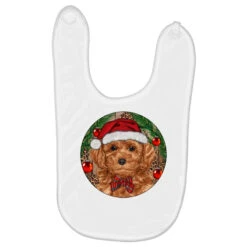 Christmas Toy Poodle Baby Bibs