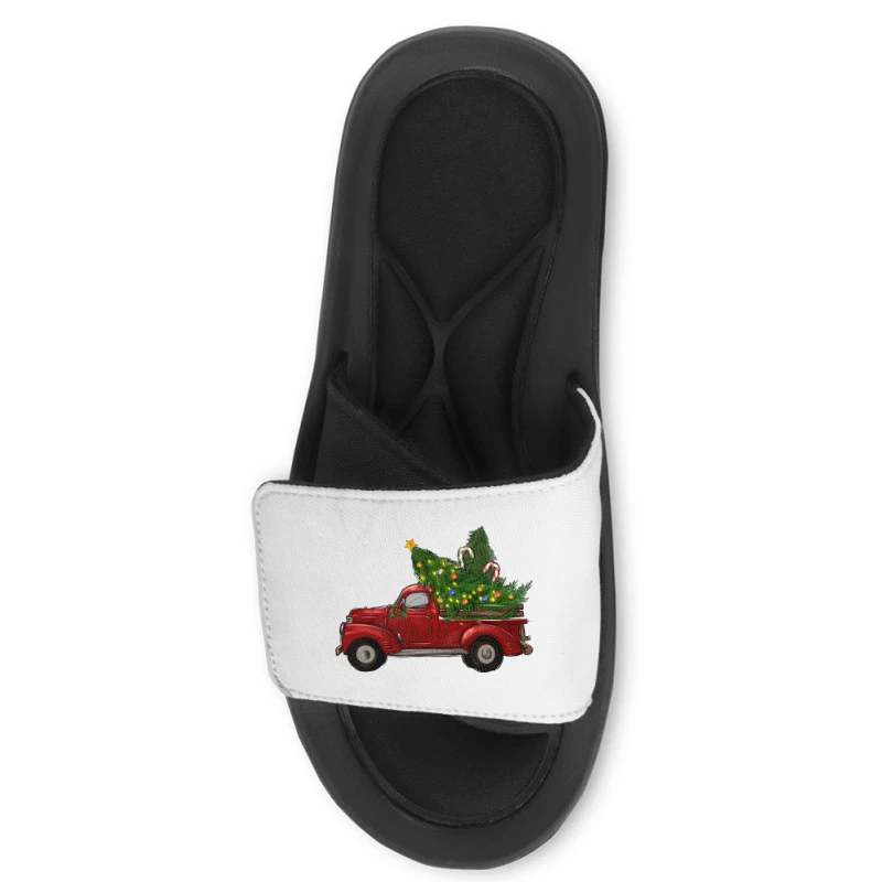Christmas Trees With Truck Slide Sandal 4 Christmas Trees With Truck Slide Sandal - Image 2