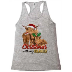 Cow And Calves Christmas With My Family Racerback Tank -Noel Outfits Store pd.2526724642.45.25095400.s3.1 front grey ffffff none x0y0 144 800x800 1
