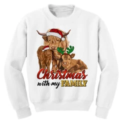 Cow And Calves Christmas With My Family Youth Sweatshirt -Noel Outfits Store pd.2526724659.52.25095400.s3.1 front white ffffff none x0y0 169 800x800 1