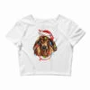 Christmas Brahman Cow Crop Top