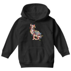 Christmas Sphynx Cat Youth Hoodie -Noel Outfits Store pd.2526739258.53.25093240.s3.1 front black ffffff none x17y0 79 800x800 1