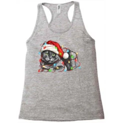 Christmas Russian Blue Cat Racerback Tank 9 Christmas Russian Blue Cat Racerback Tank -Noel Outfits Store pd.2526740106.45.25093239.s3.1 front grey ffffff none x0y0 144 800x800 1