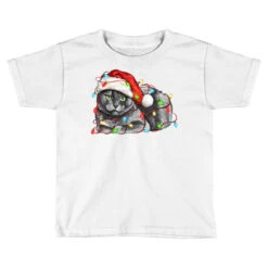 Christmas Russian Blue Cat Toddler T-shirt