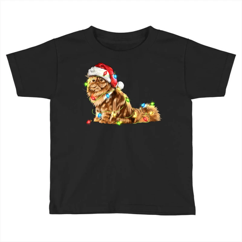 Christmas Persian Cat Toddler T-shirt 3 Christmas Persian Cat Toddler T-shirt