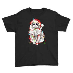 Christmas Ragdoll Cat Youth Tee -Noel Outfits Store pd.2526741008.37.25093237.s3.1 front black ffffff none x11y0 107 800x800 1