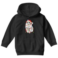 Christmas Ragdoll Cat Youth Hoodie -Noel Outfits Store pd.2526741011.53.25093237.s3.1 front black ffffff none x22y0 69 800x800 1