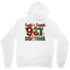 Santa's Favorite 911 Dispatcher For Christmas Unisex Hoodie -Noel Outfits Store pd.2526772381.31.25095469.s3.1 front white ffffff none x0y0 118 800x800 1