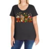 Christmas Coffee Drink Ladies Curvy T-Shirt