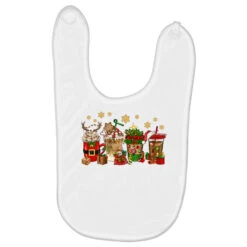 Christmas Coffee Drink Baby Bibs