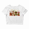 Christmas Coffee Drink Crop Top