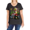 Christmas T-rex With Monster Truck Ladies Curvy T-Shirt 1 Christmas T-rex With Monster Truck Ladies Curvy T-Shirt -Noel Outfits Store pd.2526776686.116.25096777.s3.1 front black ffffff none x0y0 133 800x800 1