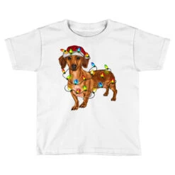 Dachshund Christmas Lights Toddler T-shirt