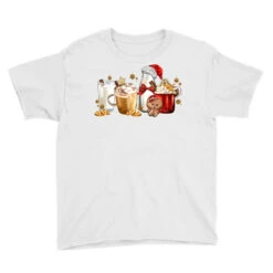 Christmas Milk And Cookie Latte Coffee Cups Youth Tee -Noel Outfits Store pd.2526780899.37.25096765.s3.1 front white ffffff none x0y0 129 800x800 1