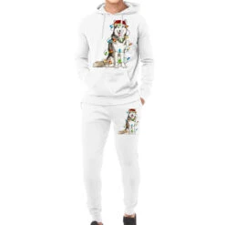 Husky Christmas Lights Hoodie & Jogger Set