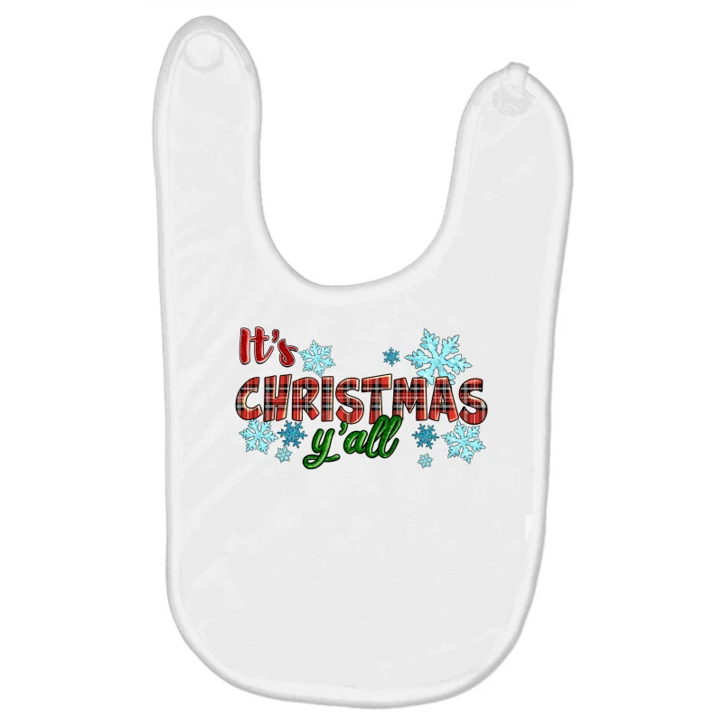It's Christmas Y'all Season Winter Baby Bibs 3 It's Christmas Y'all Season Winter Baby Bibs