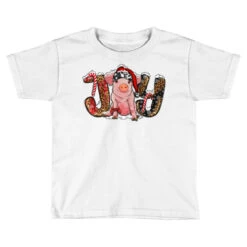 Christmas Joy With Pig Toddler T-shirt
