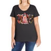 Christmas Joy With Pig Ladies Curvy T-Shirt -Noel Outfits Store pd.2526782470.116.25096950.s3.1 front black ffffff none x0y0 133 800x800 1