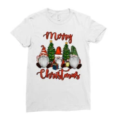 Merry Christmas Gnomes Ladies Fitted T-Shirt -Noel Outfits Store pd.2526783768.36.25096996.s3.1 front white ffffff none x0y0 154 800x800 1
