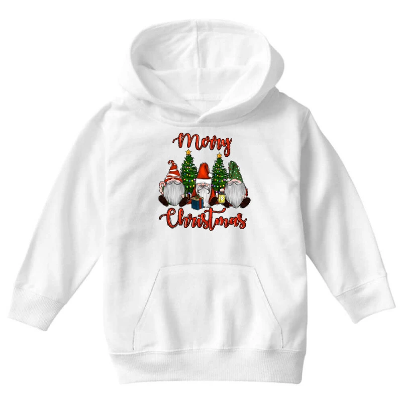 Merry Christmas Gnomes Youth Hoodie 5 Merry Christmas Gnomes Youth Hoodie - Image 3