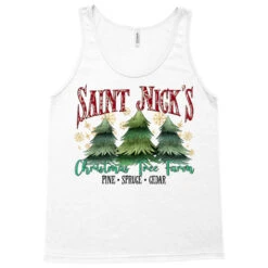 Saint Nick's Christmas Tree Farm Tank Top -Noel Outfits Store pd.2526784474.30.25095492.s3.1 front white ffffff none x0y0 180 800x800 1