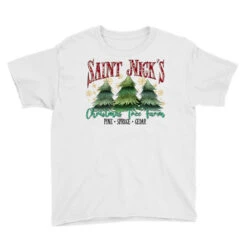 Saint Nick's Christmas Tree Farm Youth Tee -Noel Outfits Store pd.2526784508.37.25095492.s3.1 front white ffffff none x0y0 129 800x800 1