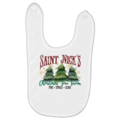 Saint Nick's Christmas Tree Farm Baby Bibs