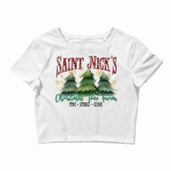 Saint Nick's Christmas Tree Farm Crop Top