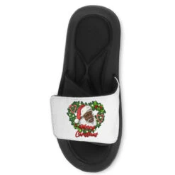 Merry Christmas African American Santa With Wreath Slide Sandal -Noel Outfits Store pd.2526785540.202.25097035.s3.1 front customized f5f5f5 none x75y56 90 800x800 1