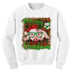 Merry Christmas Pig Youth Sweatshirt -Noel Outfits Store pd.2526785788.52.25097043.s3.1 front white ffffff none x0y0 169 800x800 1