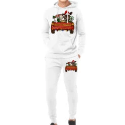 Merry Christmas Truck Farm Animals Hoodie & Jogger Set
