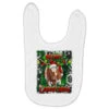 Western Merry Christmas Longhorn Cow Baby Bibs
