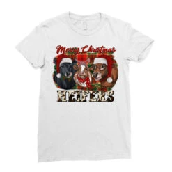 Merry Christmas Heifers Ladies Fitted T-Shirt -Noel Outfits Store pd.2526792099.36.25097092.s3.1 front white ffffff none x0y0 154 800x800 1