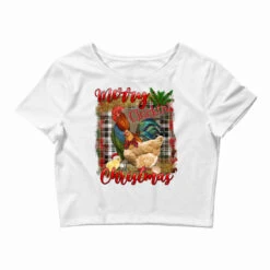 Merry Cluckin' Christmas Crop Top