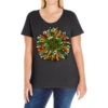 Leopard Christmas Sunflower Ladies Curvy T-Shirt -Noel Outfits Store pd.2526793049.116.25097100.s3.1 front black ffffff none x0y0 133 800x800 1