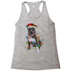 Pitbull With Christmas Lights Racerback Tank -Noel Outfits Store pd.2526795338.45.25097114.s3.1 front grey ffffff none x19.5y0 105 800x800 1