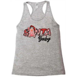 Christmas Santa Baby Racerback Tank -Noel Outfits Store pd.2526797657.45.25097171.s3.1 front grey ffffff none x0y0 144 800x800 1