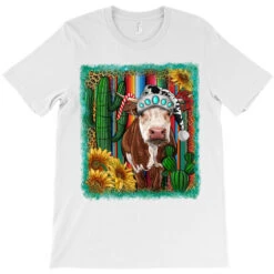 Western Christmas Cow T-Shirt -Noel Outfits Store pd.2526803871.24.25097255.s3.1 front white ffffff none x0y7 180 800x800 1