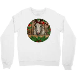 Christmas Horse Crewneck Sweatshirt -Noel Outfits Store pd.2526805337.32.25097253.s3.1 front white ffffff none x0y0 124 800x800 1