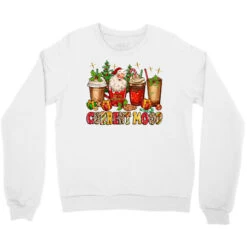 Christmas Santa Coffee Cups Current Mood Crewneck Sweatshirt -Noel Outfits Store pd.2526983161.32.25100685.s3.1 front white ffffff none x0y0 124 800x800 1