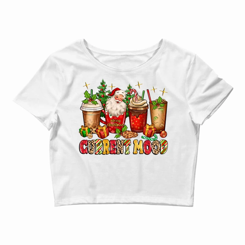 Christmas Santa Coffee Cups Current Mood Crop Top 3 Christmas Santa Coffee Cups Current Mood Crop Top