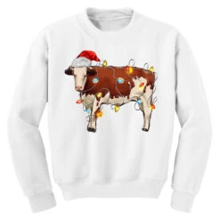 Christmas Cow Youth Sweatshirt -Noel Outfits Store pd.2526984084.52.25100678.s3.1 front white ffffff none x0y0 169 800x800 1