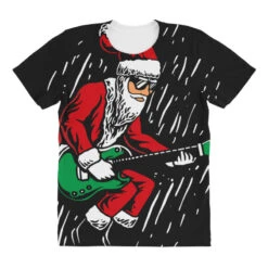 Santa Playing Guitar Christmas Pajama Musician All Over Women's T-shirt -Noel Outfits Store pd.2526986756.108.25100773.s3.1 front customized 111111 none x45ym15.5 294 800x800 1