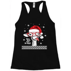 Ugly Christmas Llama Santa Xmas Llama Alpaca G Racerback Tank -Noel Outfits Store pd.2527015604.45.25089433.s3.1 front black ffffff none x0y0 144 800x800 1