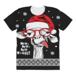 Ugly Christmas Llama Santa Xmas Llama Alpaca G All Over Women's T-shirt -Noel Outfits Store pd.2527015607.108.25089433.s3.1 front customized 111111 none x45y21.5 294 800x800 1