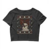 Ugly Christmas French Bulldog Puppy With Reindeer Crop Top -Noel Outfits Store pd.2527015903.87.25089430.s3.1 front black ffffff none x12y0 122 800x800 1