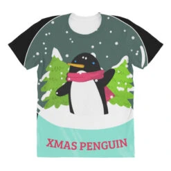 Snow Globe Penguin Christmas Tree Believe Xmas Gif All Over Women's T-shirt -Noel Outfits Store pd.2527022048.108.25094025.s3.1 front customized 111111 none x45ym11.5 294 800x800 1