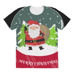 Snow Globe Santa Claus Christmas Tree Believe Xmas All Over Women's T-shirt -Noel Outfits Store pd.2527022306.108.25094022.s3.1 front customized 111111 none x45ym11.5 294 800x800 1