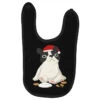 Santa English Bulldog Cookie Christmas Dog Lov Baby Bibs