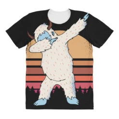 Retro Vintage Dabbing Yeti Snowman Funny Christmas All Over Women's T-shirt -Noel Outfits Store pd.2527029637.108.25097666.s3.1 front customized 111111 none x45y12.5 294 800x800 1